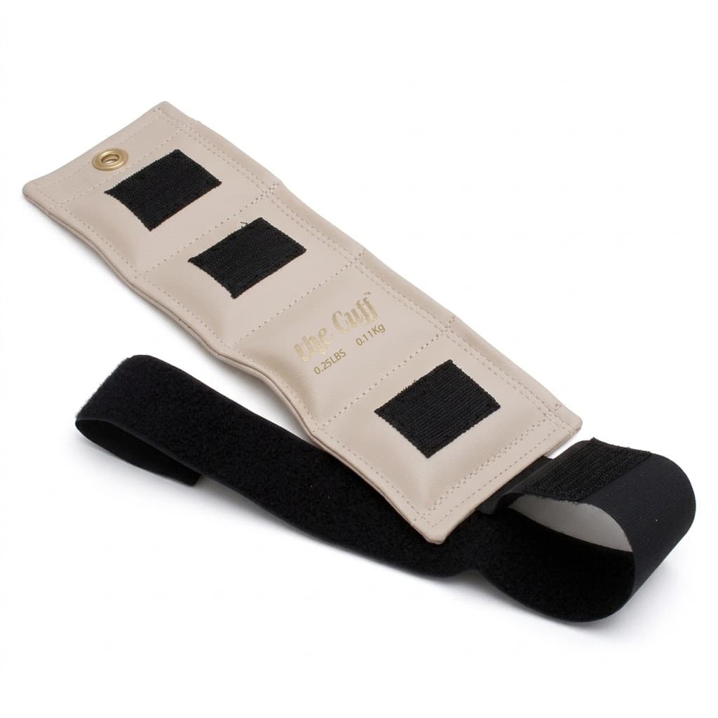 The Cuff Deluxe Ankle and Wrist Weight, White, 0.25 Lbs - Image 1