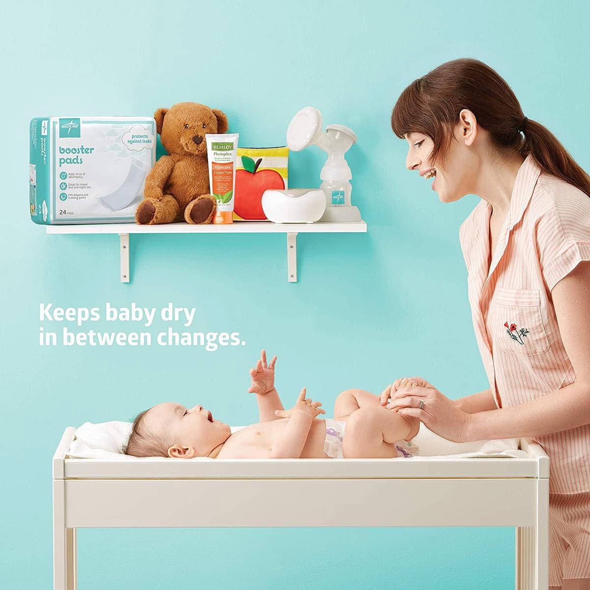 Medline Thin Booster Diaper Liner, 3.5 x 11.5 Inch - Image 7