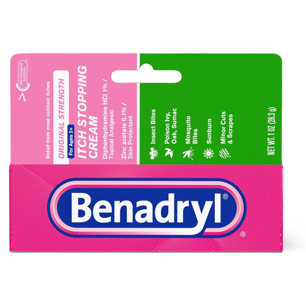 Benadryl Itch Stopping Cream, Original-Strength, 1 oz - Each - Image 1