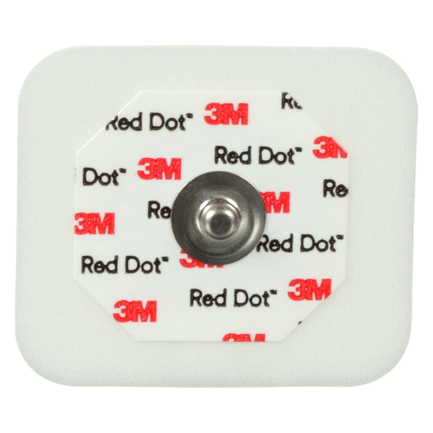 Red Dot Monitoring Electrode with Foam Tape and Sticky Gel, 1-1/2 Inch - Box of 50 - Image 1