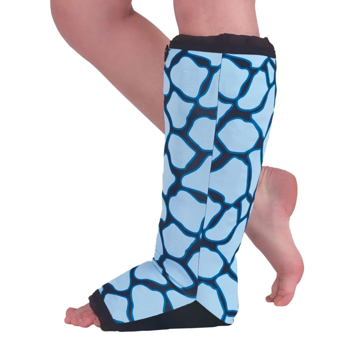 Circaid Profile Lower Leg Energy Oversleeve, Blue Giraffe, Standard Extra Wide, Size 7 - Each - Image 1