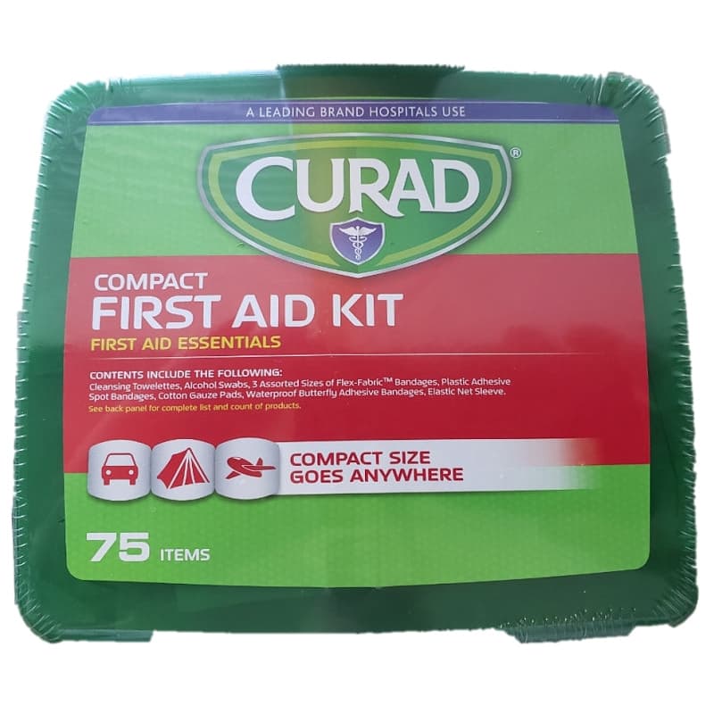 Curad Compact First Aid Kit, 75 Pieces - Image 1