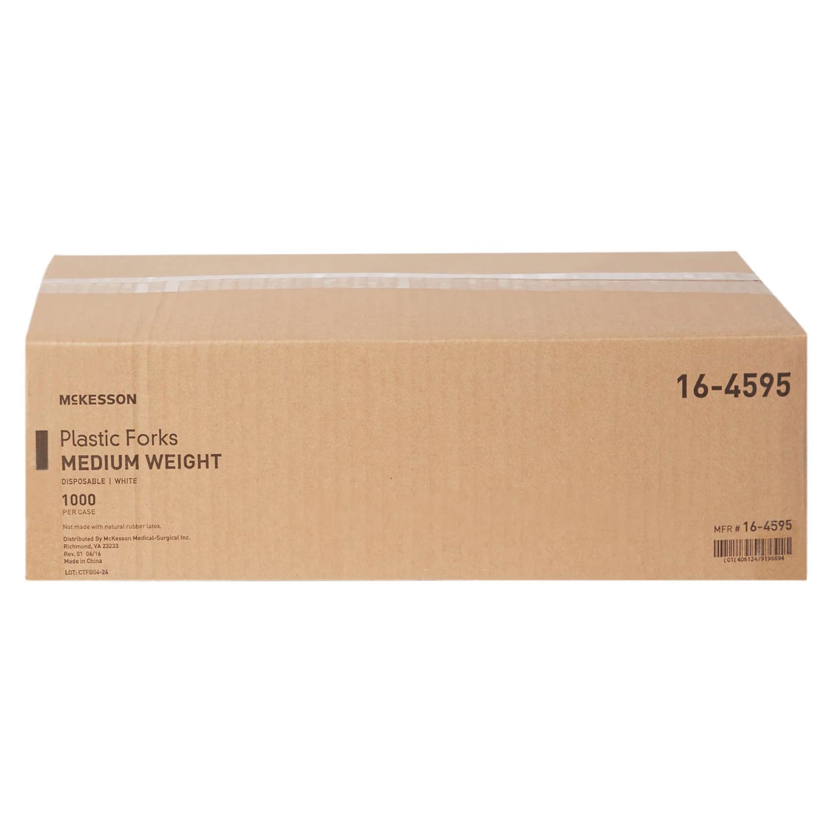 McKesson Fork White 5-3/4 Inch Length Disposable - Image 3