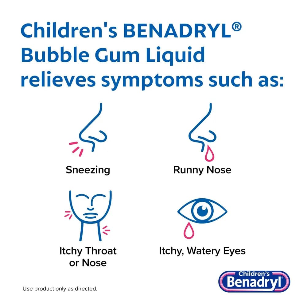 Children’s BENADRYL Dye-Free Allergy Liquid, 4 oz - Each - Image 5