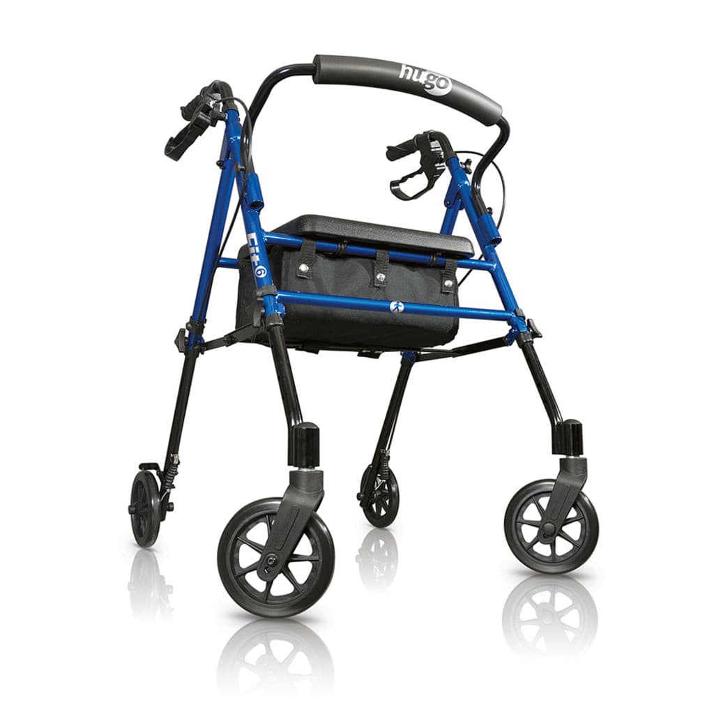 Hugo Fit Rolling walker with a Seat, 6" - Case of 2 - Image 1