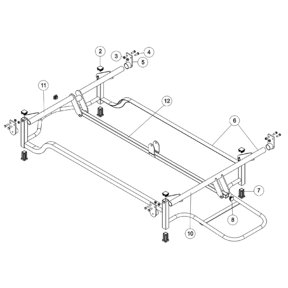 Invacare Carriage Assembly for SC900DLX Hospital Bed