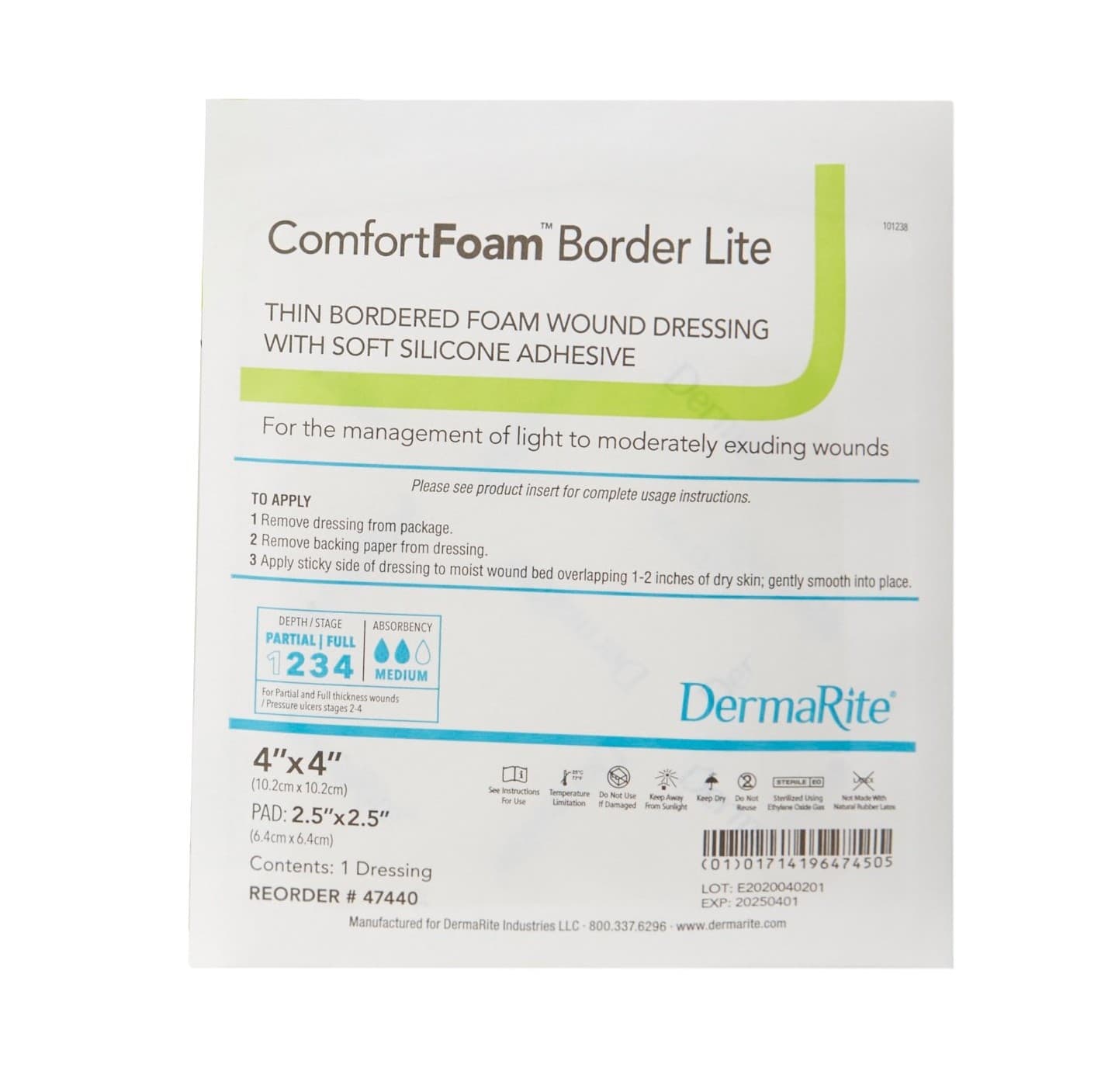 ComfortFoam Border Lite Thin Self Adherent Soft Silicone Adhesive Foam Dressing - Image 2