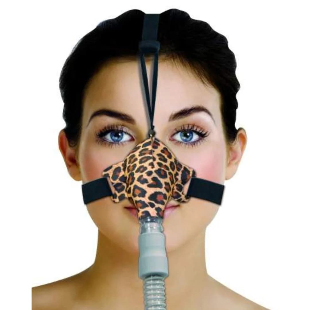 Sunset Healthcare SleepWeaver Advance Mask and Headgear, Leopard - Image 1