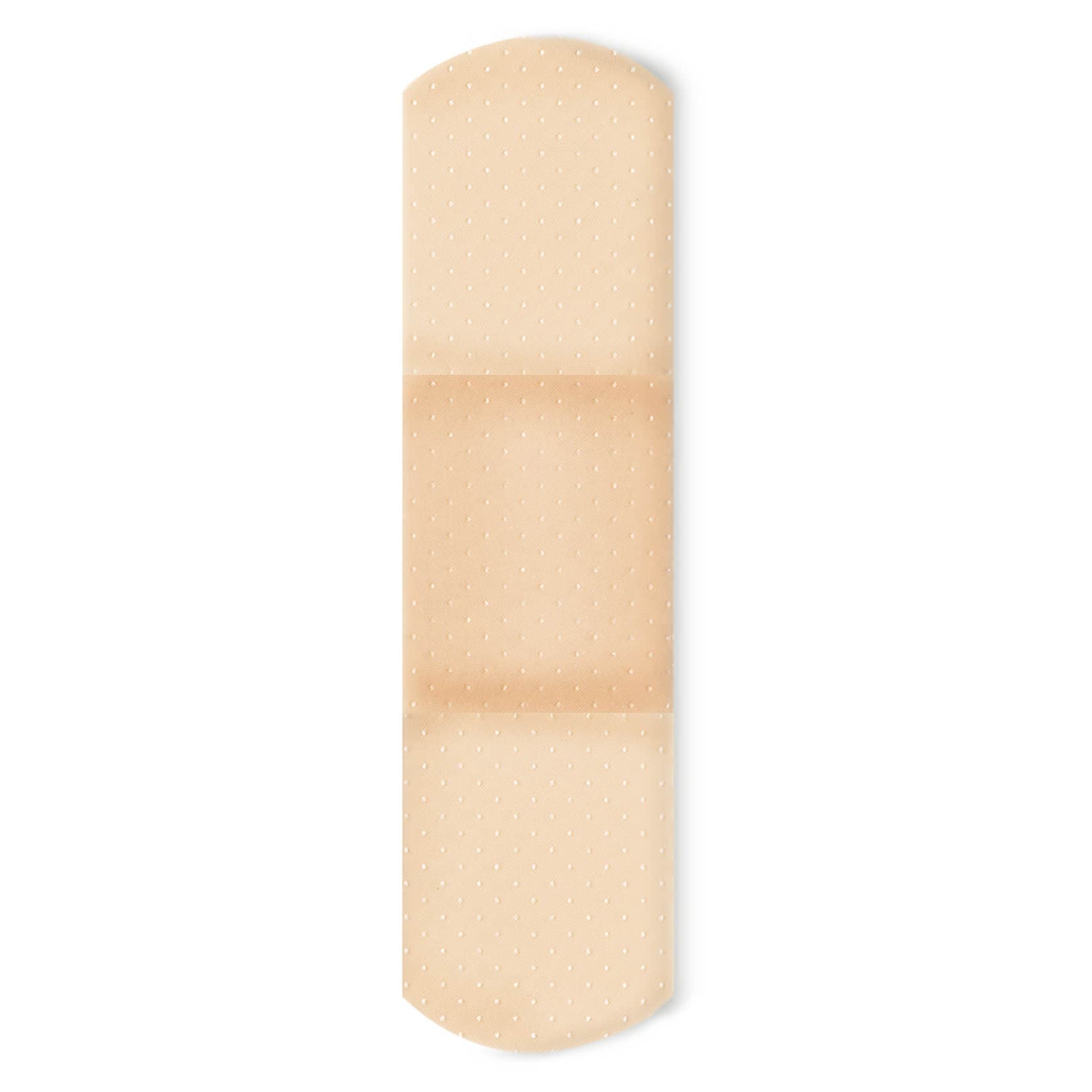Dukal American White Cross Sheer Strip, Tan, 3/4 x 3 Inch - Box of 100 - Image 1