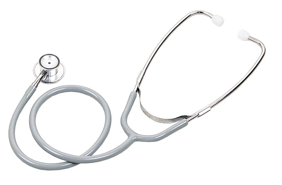 Medline Dual-Head Pediatric Stethoscope, Gray - Image 2
