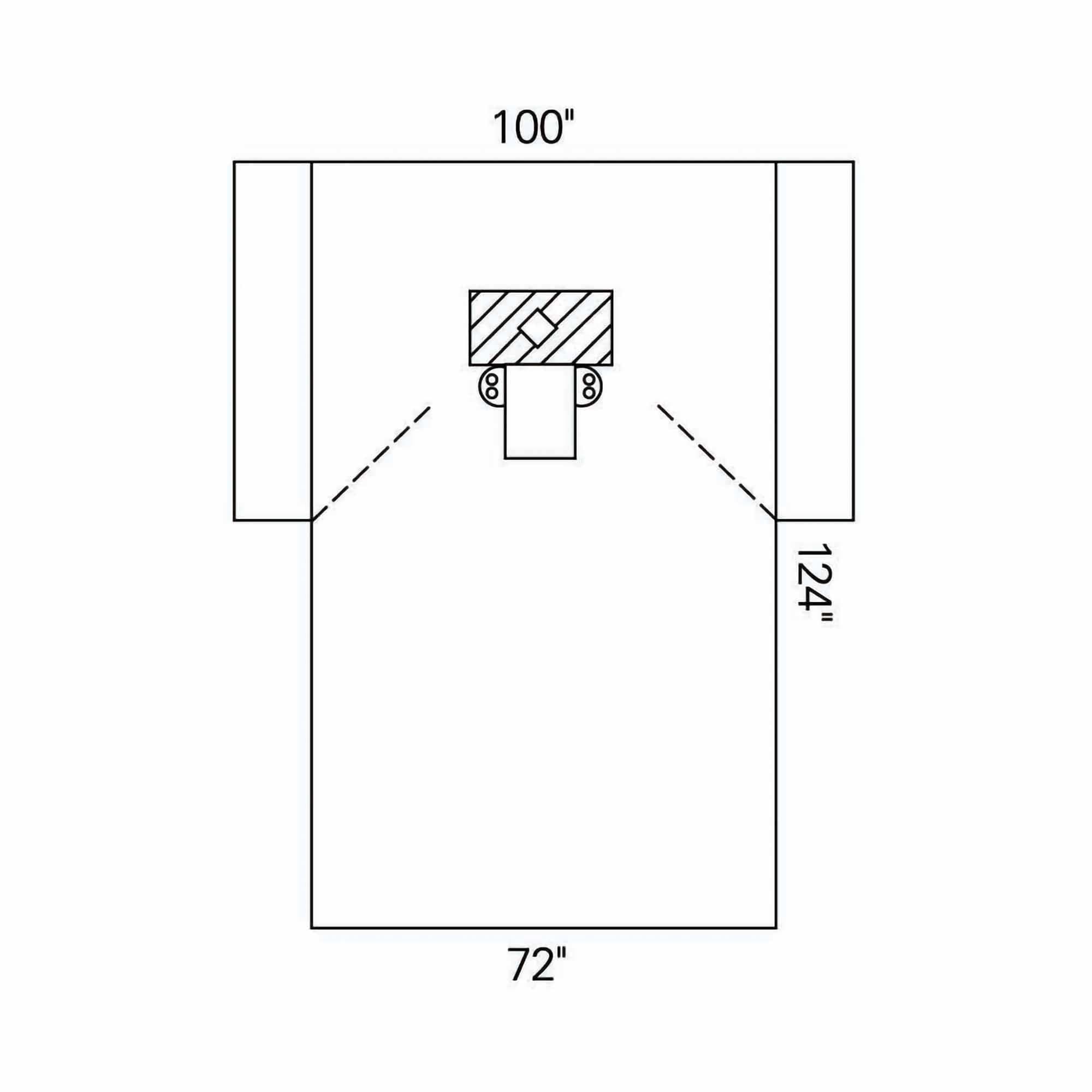 Halyard Blue EENT Drape with Arm Covers, 100 W x 72 W x 124 L Inch - Image 1