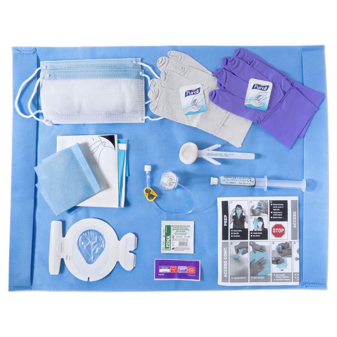 PowerLoc MAX Power-Injectable Infusion Kit PAK with Y-Injection Site, 19 G, 3/4" - Case of 5 - Image 1