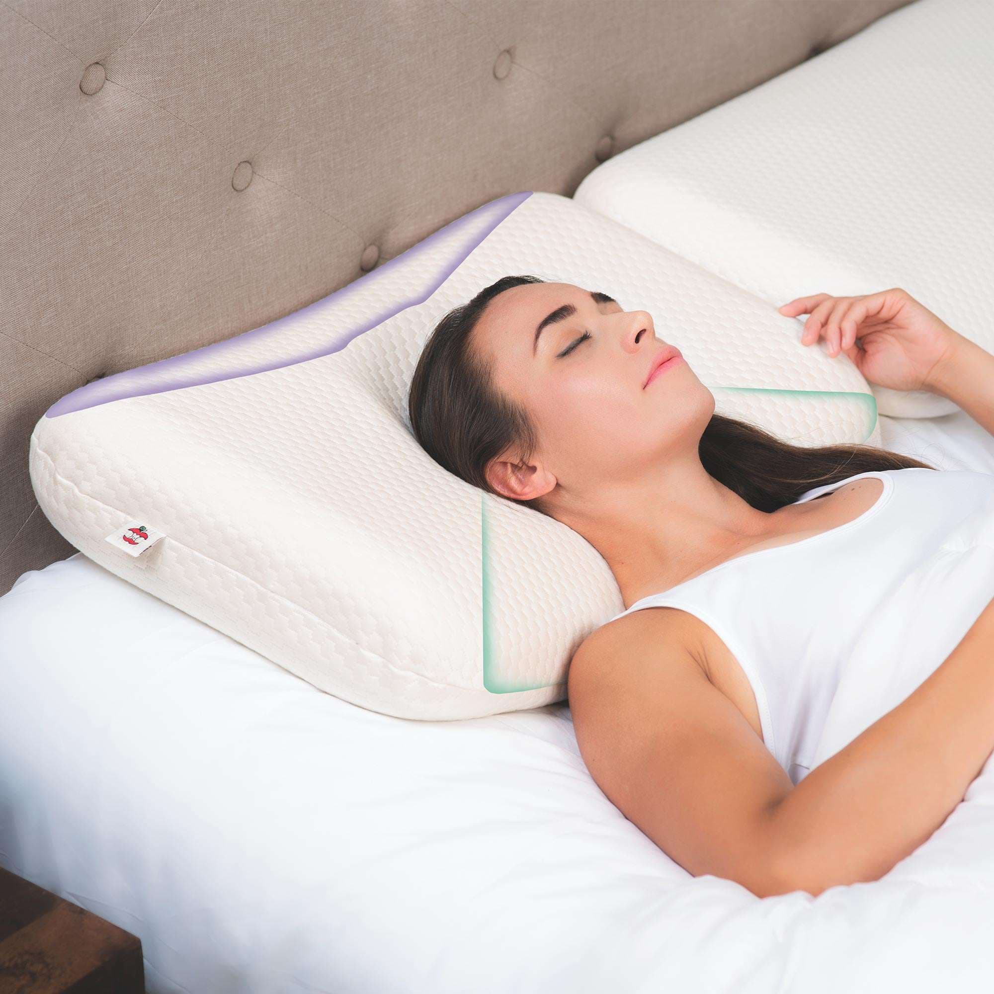 Core Tri-Core Ultimate Cervical Pillow, Firm Support - Image 2