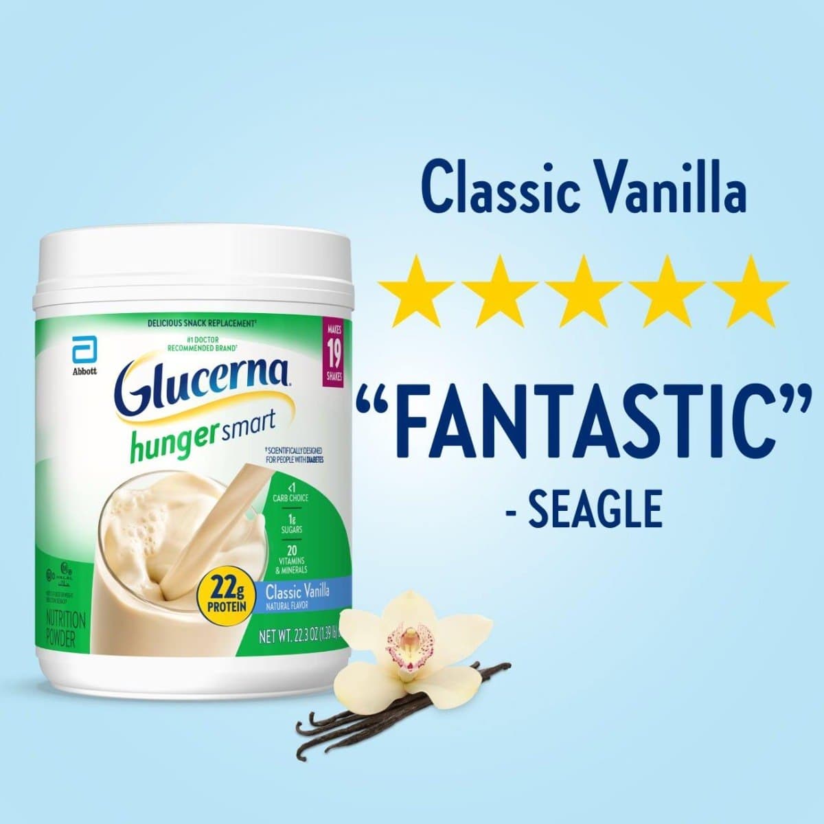 Glucerna Hunger Smart Oral Supplement, Homemade Vanilla, 22.3 oz - Case of 2 - Image 7