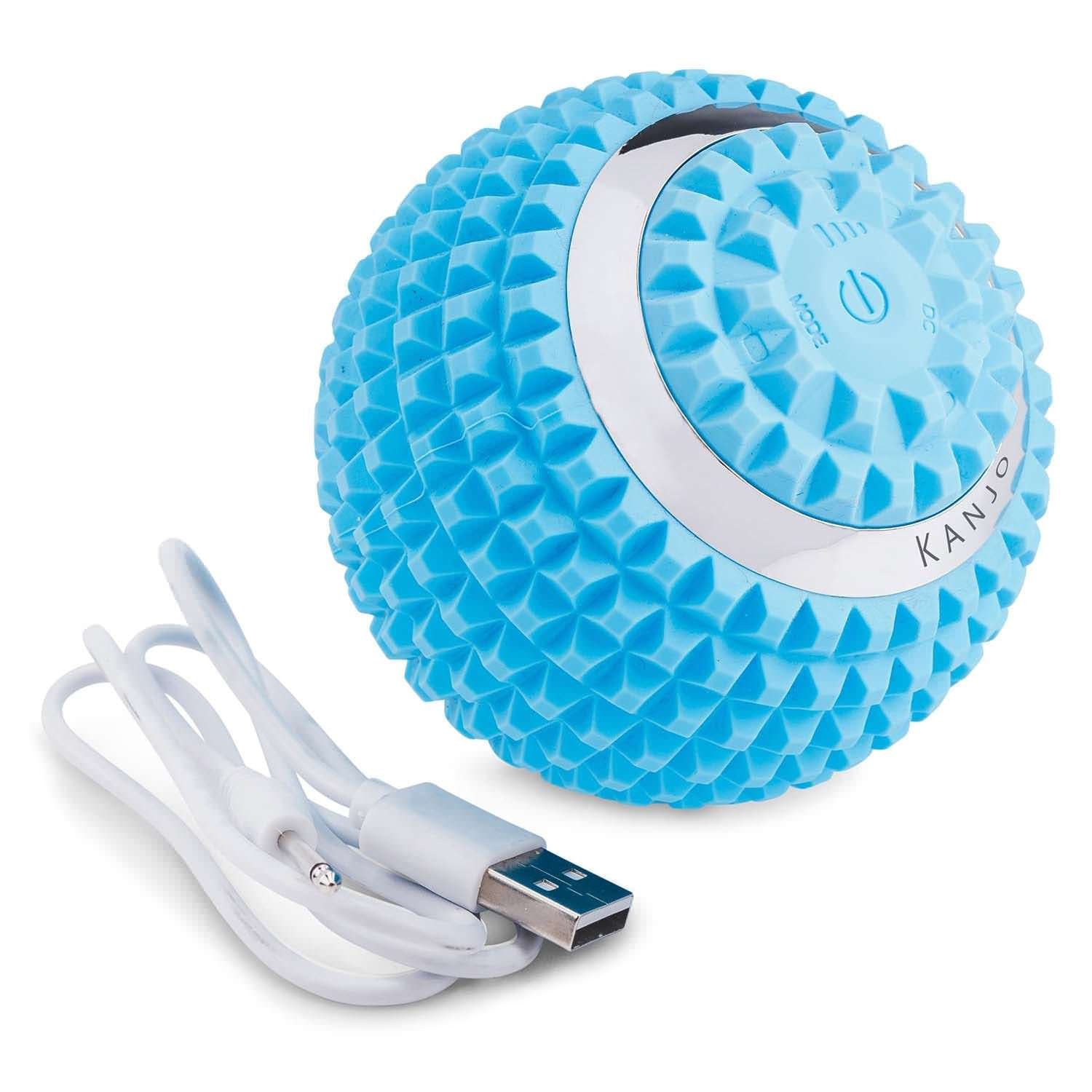 Acutens Kanjo Vibrating Acupressure Foot Massager Ball, Blue - Image 2
