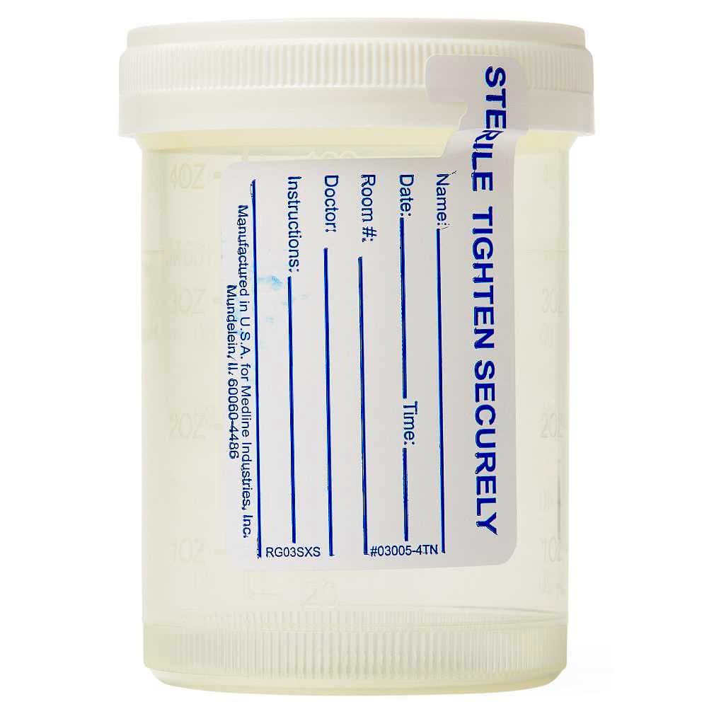 Medline Specimen Container for Pneumatic Tube Systems, Sterile Fluid Path, 120 mL - Each - Image 1