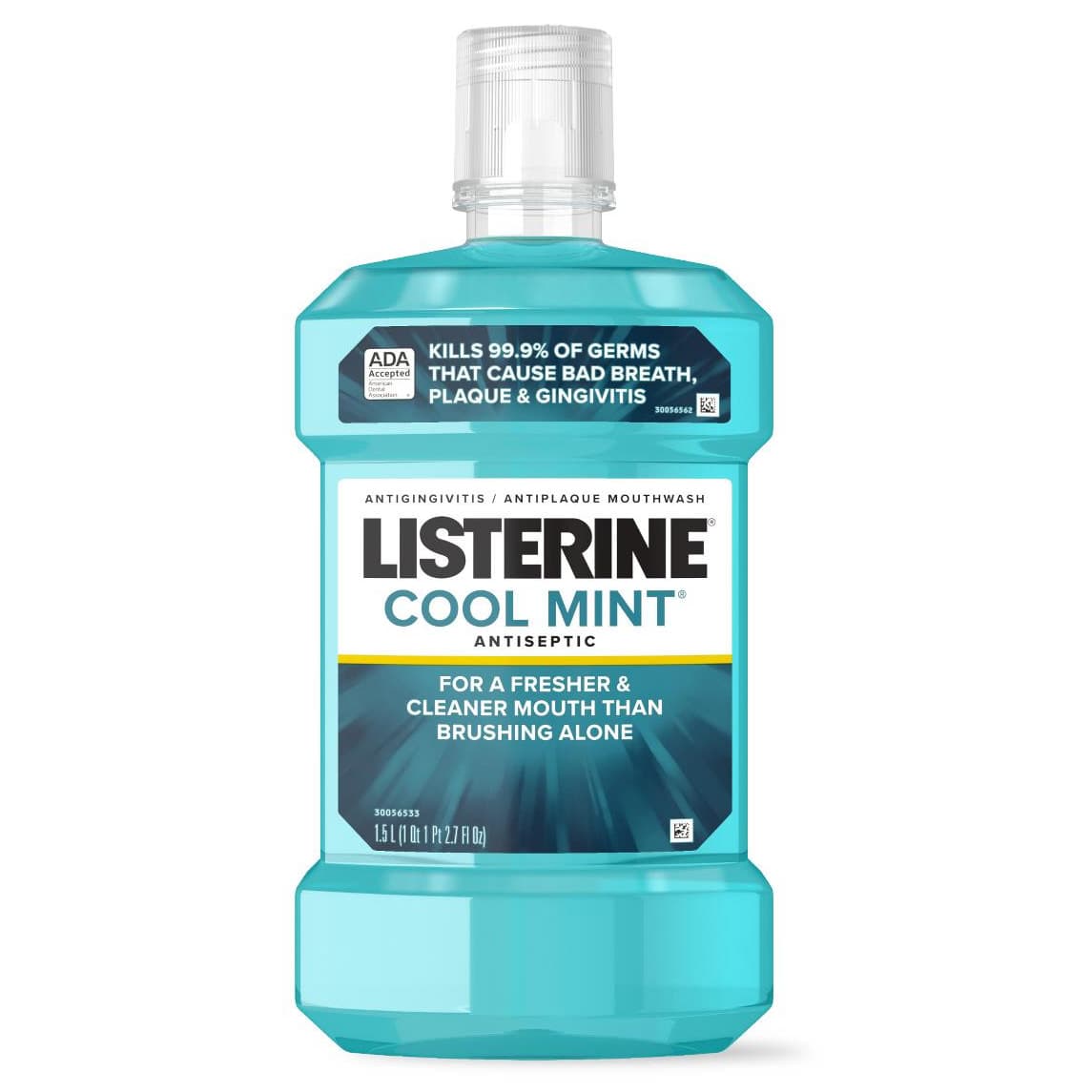 Listerine Antiseptic Mouthwash, Cool Mint, 1.5 L - Each - Image 1