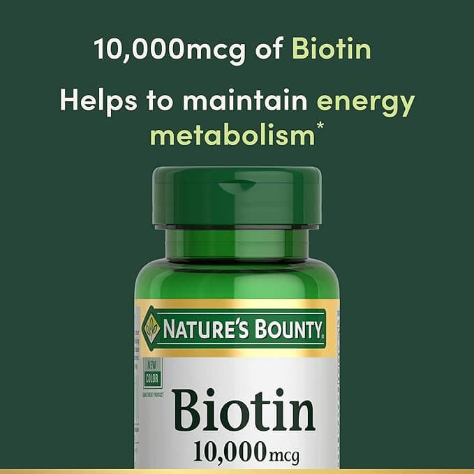 Nature's Bounty Biotin Softgels, 10,000 mcg - Bottle of 120 - Image 2