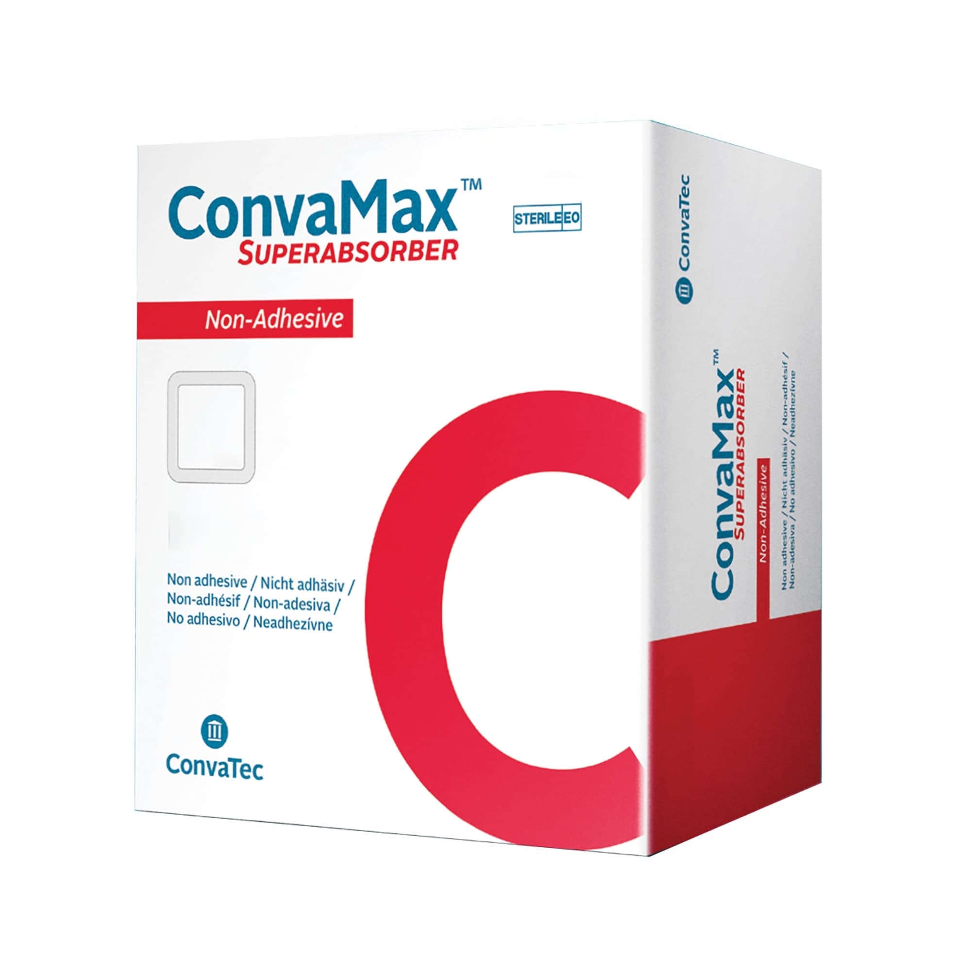 ConvaTec ConvaMax Superabsorber Non-Adhesive Wound Dressing, 4 x 8 Inch - Box of 10 - Image 1