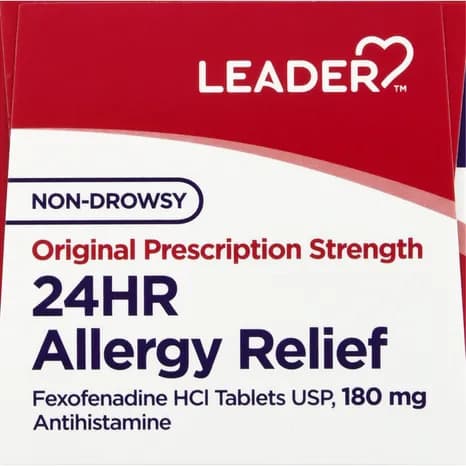 Leader 24 Hour Allergy Relief Tablets, 180mg - 180 Count - Image 5