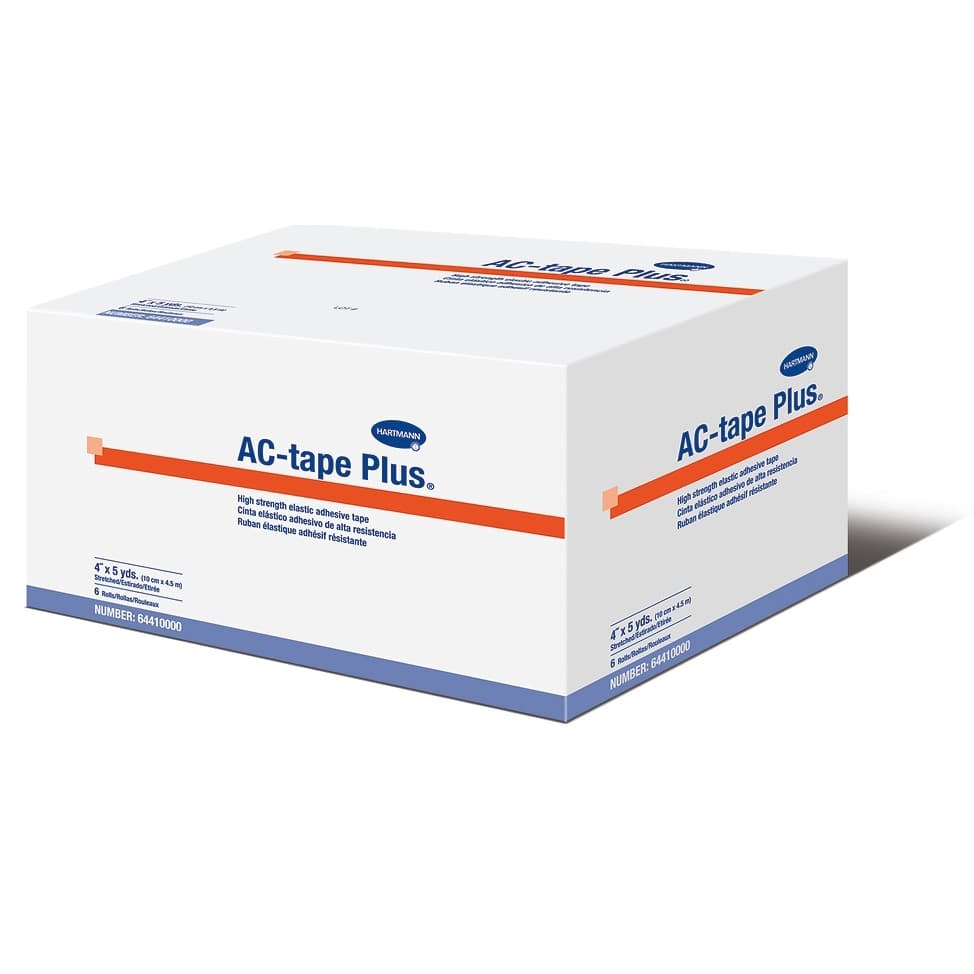 AC-tape Plus Athletic Tape, Tan, NonSterile, 4 Inch x 5 Yard - Case of 36 - Image 1