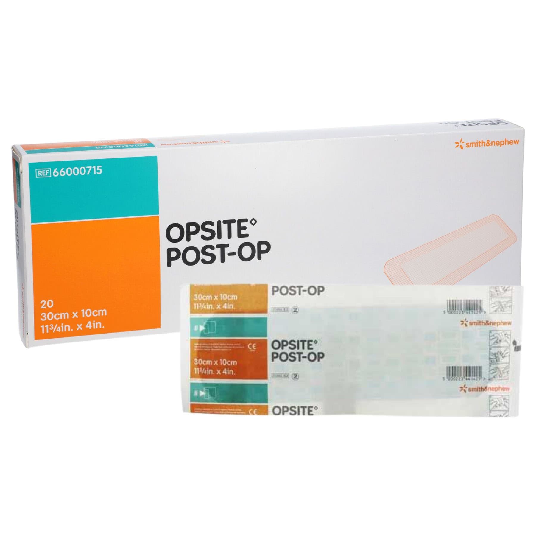 Opsite Post-Op Transparent Waterproof Dressing, 11-3/4 x 4 Inch - Box of 20 - Image 1