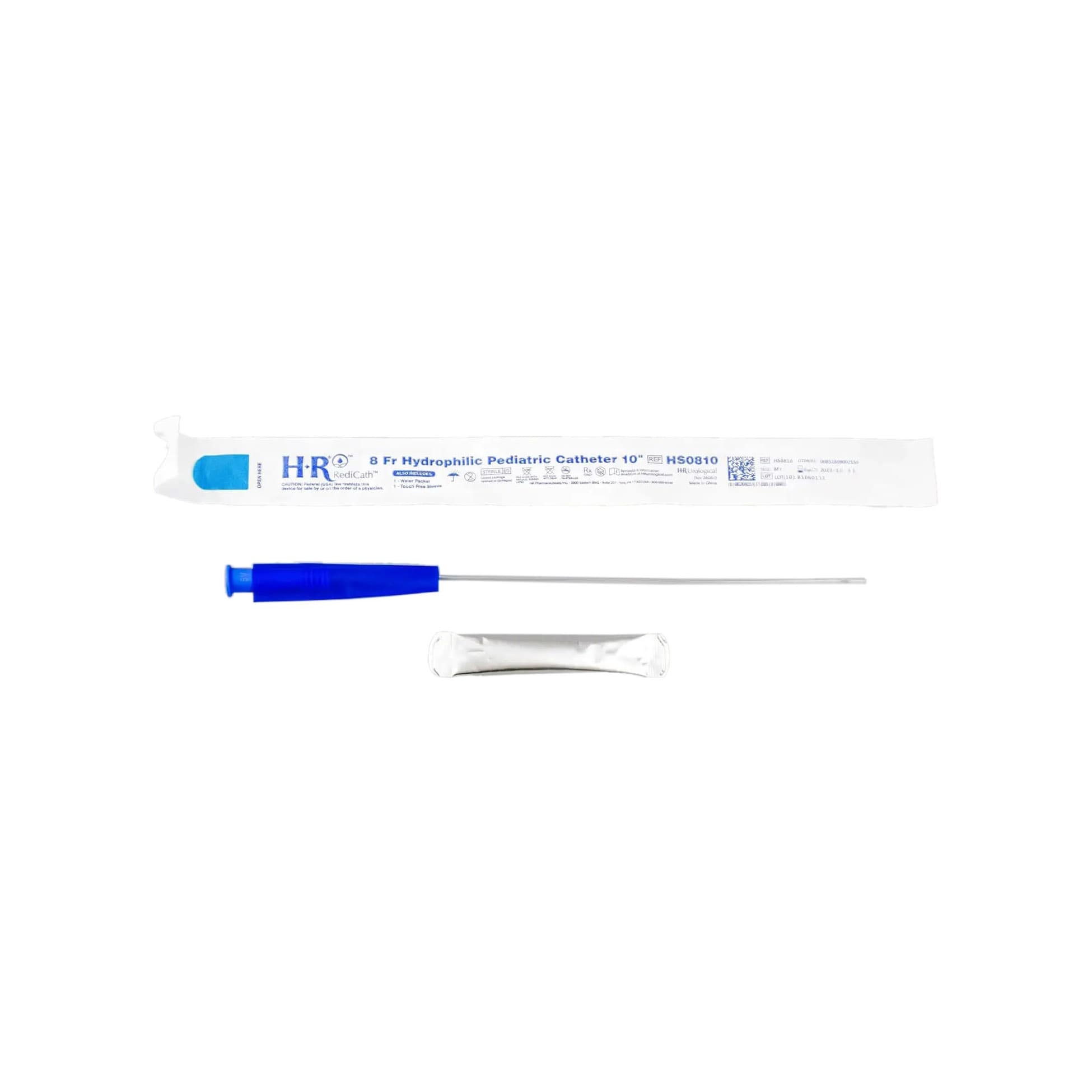 TruCath Hydrophilic Intermittent Catheter, Touch-Free Sleeve, Soft PVC, 14Fr, 16" Length - Case of 300 - Image 1