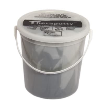 CanDo Antimicrobial Theraputty Exercise Material, 5 Lbs, Black, Extra firm - Image 1