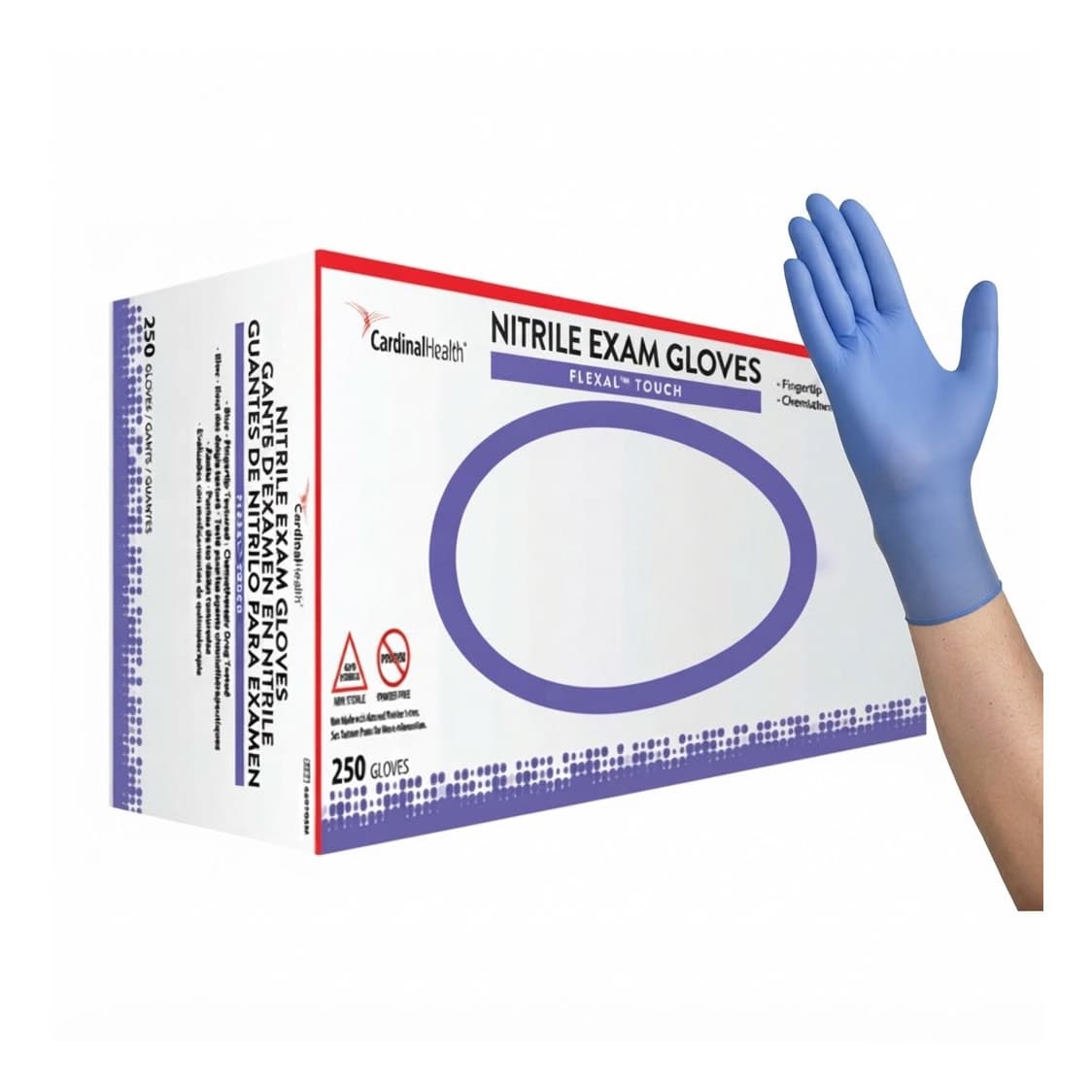 Cardinal FLEXAL Touch NonSterile Nitrile Exam Gloves