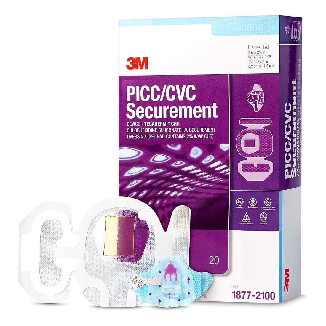 3M PICC-CVC Securement Device + Tegaderm CHG IV Dressing - Image 2