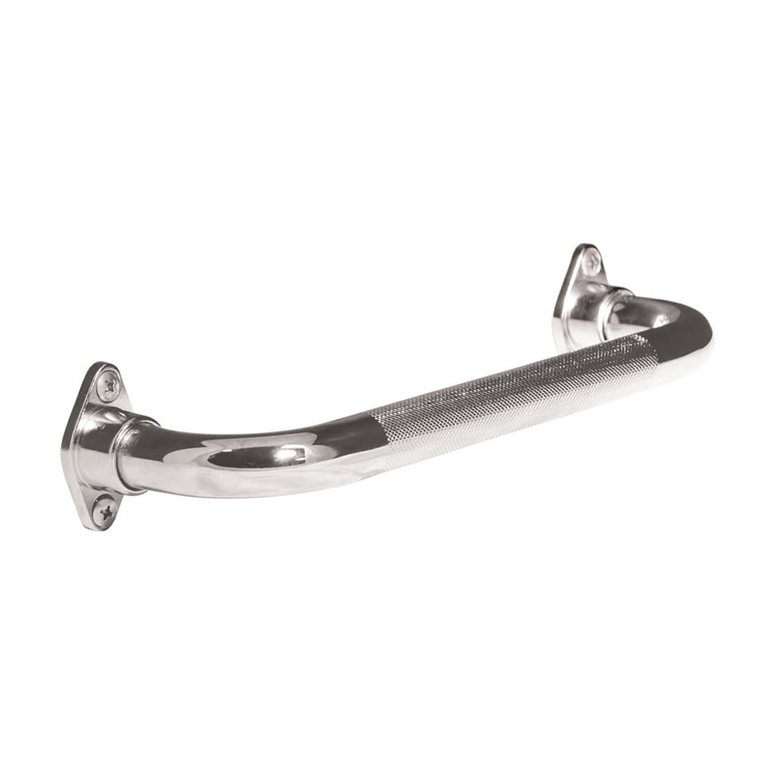 Drive AquaSense Knurled Chrome Grab Bar with Rotating Flange, 24" - Case of 12 - Image 1