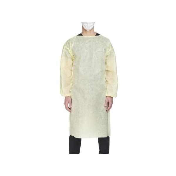 Precept Protective Procedure Gown, Yellow, Extra Large - Bag of 10 - Image 1