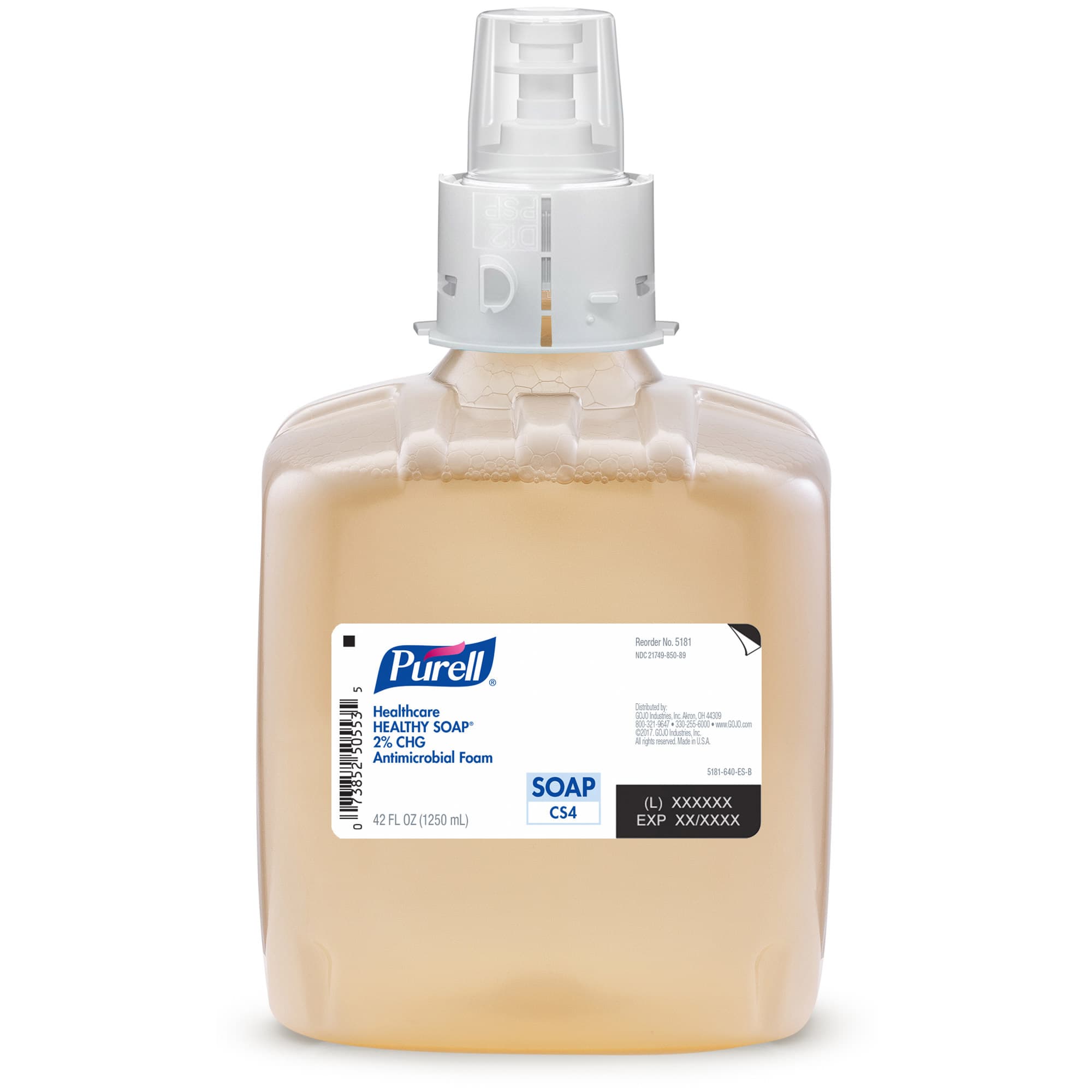 Purell Antimicrobial Healthy Soap Foam 2.0% CHG, 1200 mL - Case of 3