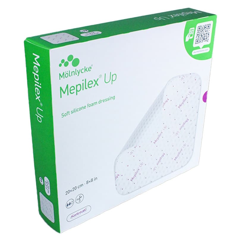 Mepilex UP Non-Bordered Foam Dressing, 8 x 8 Inch - Box of 10 - Image 1