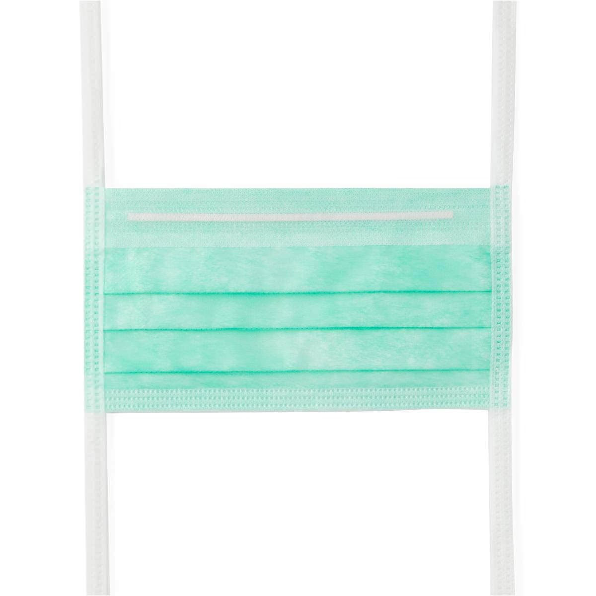 Medline Surgical Face Mask with Ties and Anti-Fog Film Strip, 3 Ply - Box of 50 - Image 4
