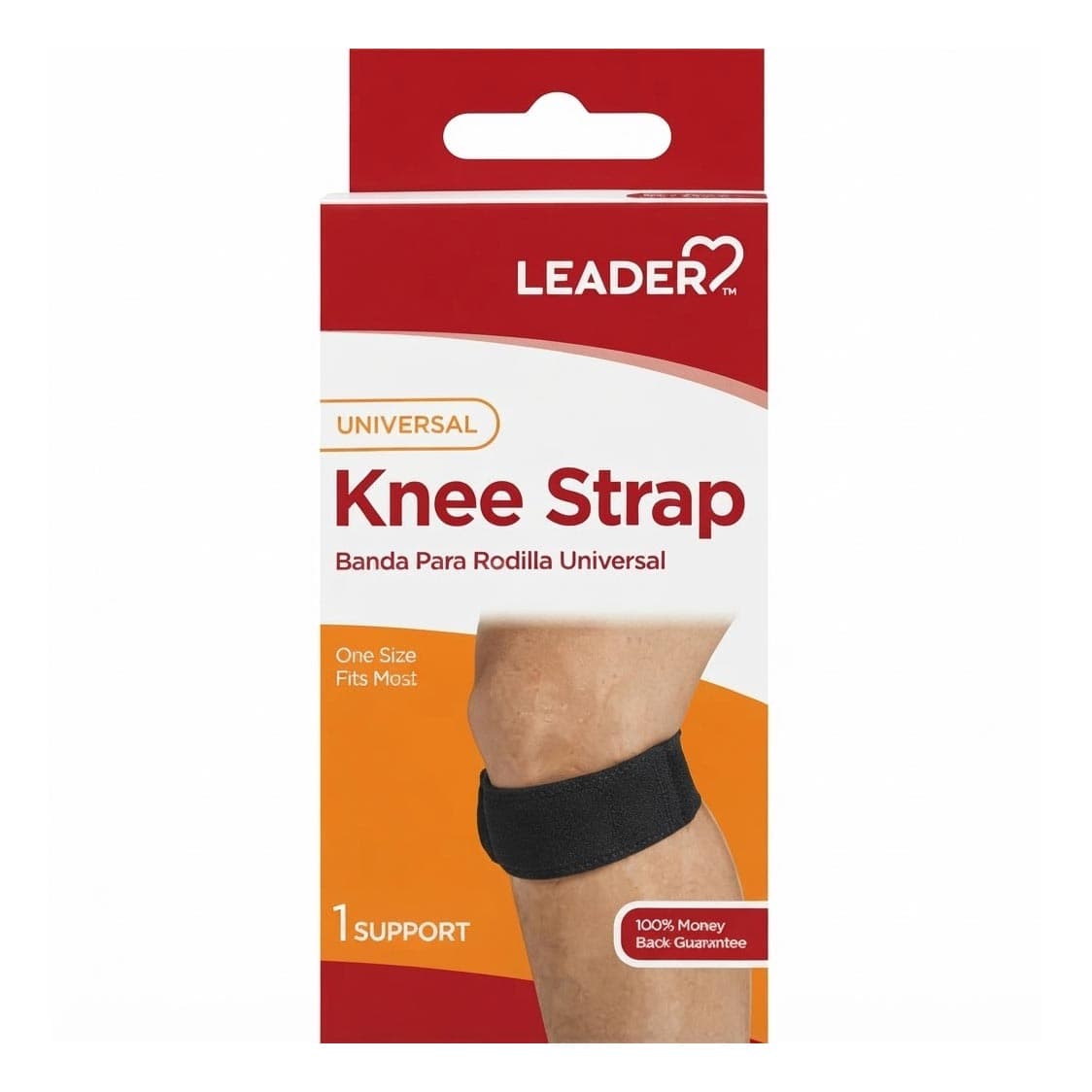 Leader Knee Strap, Universal, One Size Fit Most - Each