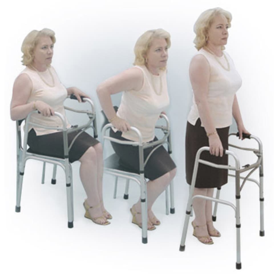 Drive Deluxe Adult Folding Patient Walker, Two Button - Image 2