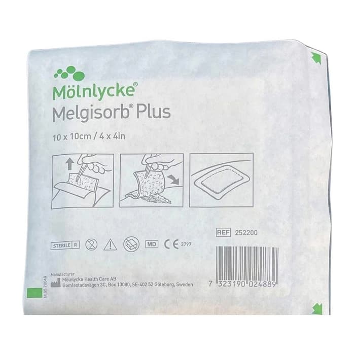 Melgisorb Plus Calcium Alginate Dressing, 4 x 4 Inch - Each - Image 1