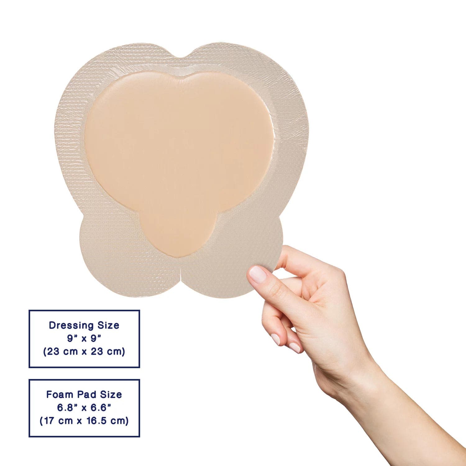 CuraVance Sacral Bordered Silver Silicone Ag Foam Dressings - Image 4