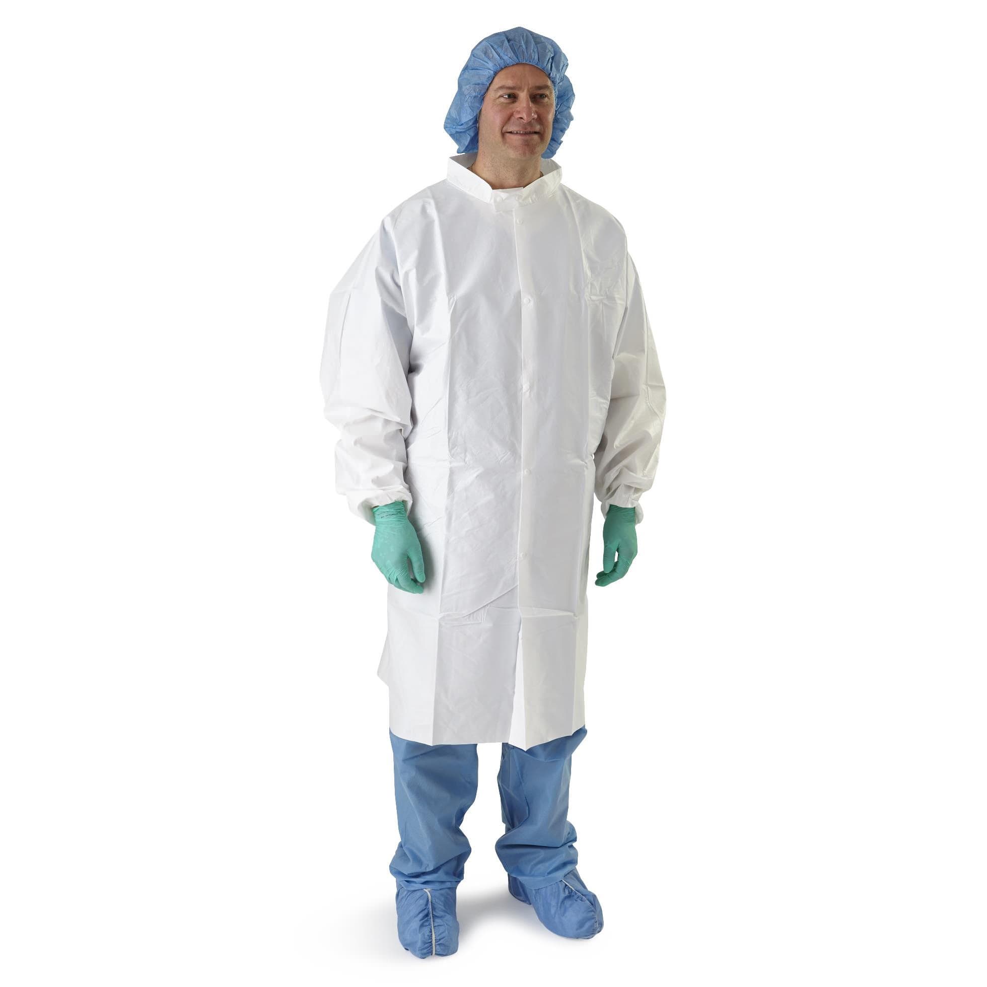Medline Disposable Static-Dissipative Microporous Breathable Frock, 4XLarge - Case of 30 - Image 1