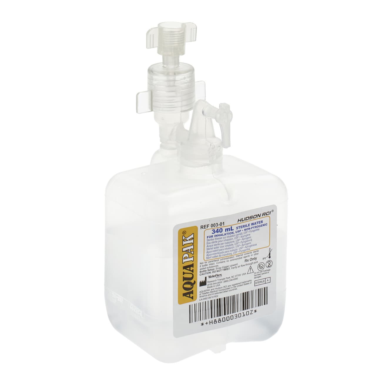 Teleflex Aquapak Prefilled Humidifier, Sterile Water - Image 2