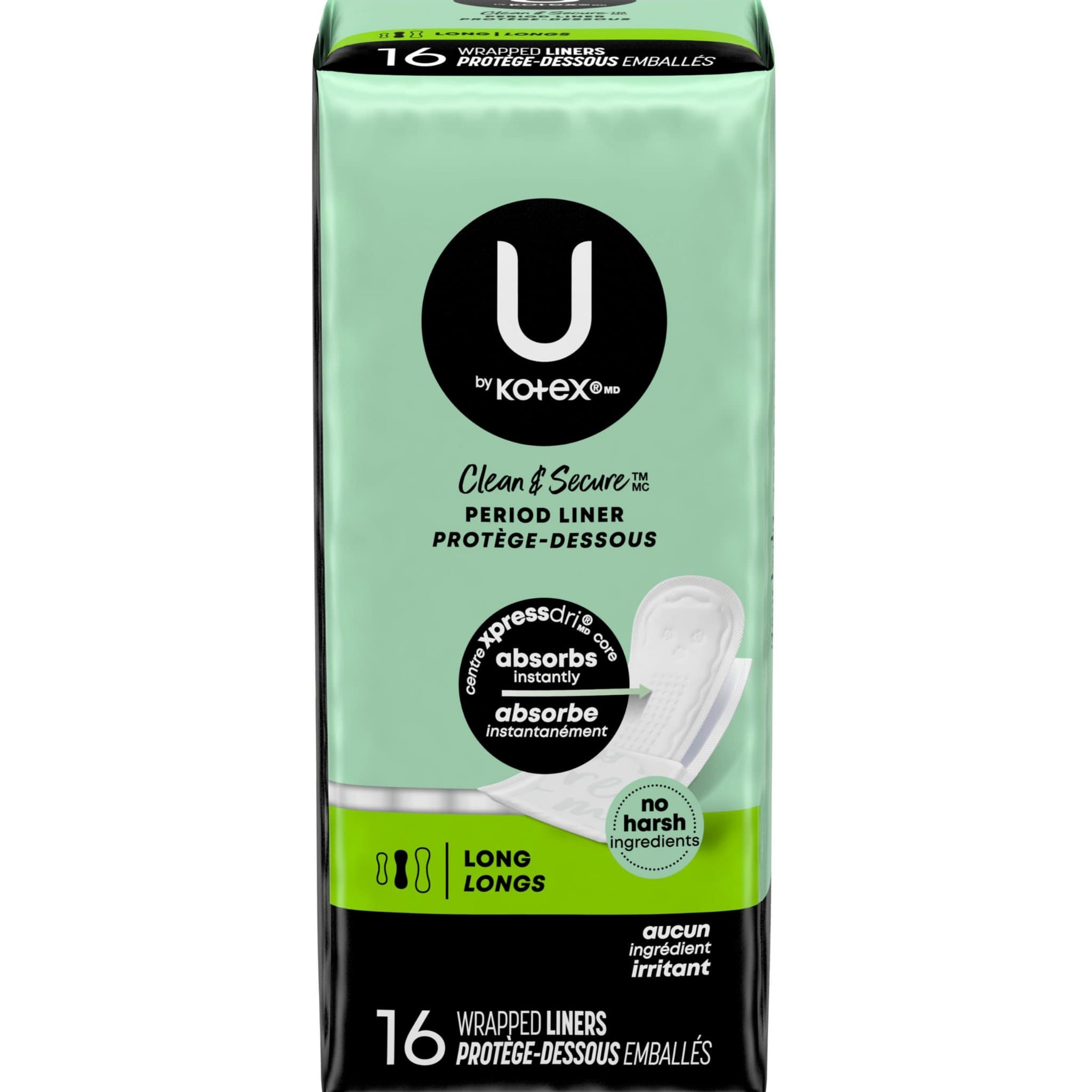 U By Kotex Clean & Secure Long Period Liner - Image 2