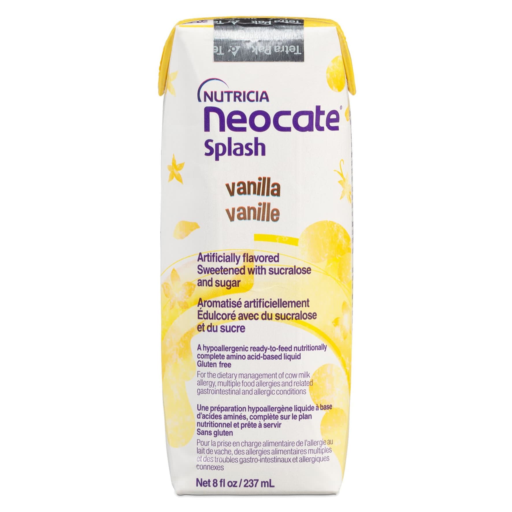 Neocate Splash Junior Hypoallergenic Amino Acid-Based Formula, Vanilla, 8 oz - Each - Image 1