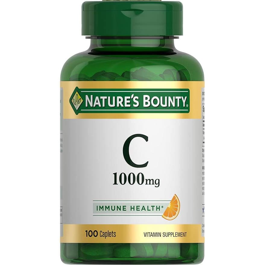 Nature�s Bounty Vitamin C Caplets, 1000mg, 100 Count - Each - Image 1