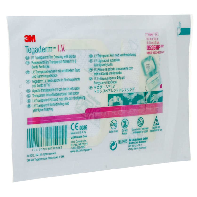 3M Tegaderm IV Transparent Film Dressing with Border 2-1/2" L x 2-3/4" W - Box of 100 - Image 1
