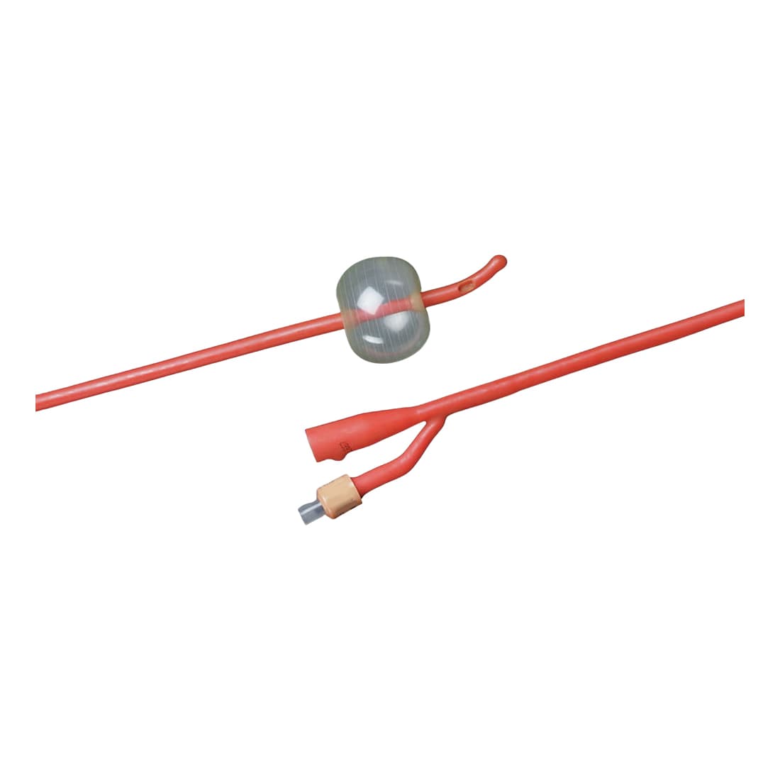 Bardex Lubricath Hydrogel Coated Tiemann 2-Way Foley Catheter, 5cc, 12 Fr - Each - Image 1