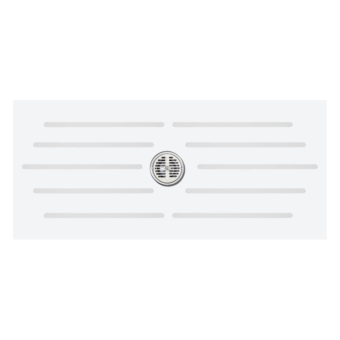 Medline Rubber Bath Mat with Slip-Resistant Treads