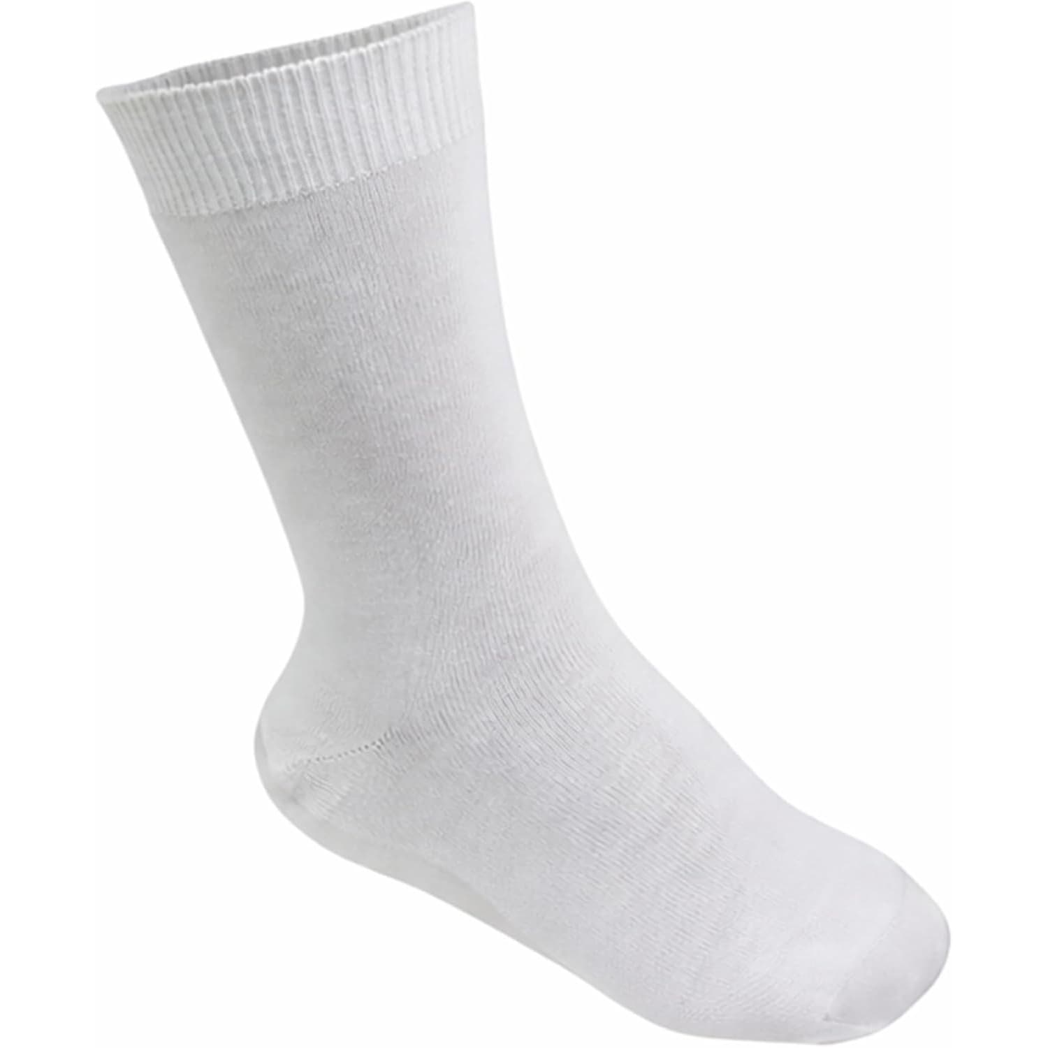 Medicool Inc European Diabetic Comfort Socks, White, Large - Image 1