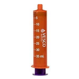 Vesco Oral Medication Syringe, Amber Barrel, 35 ml - Each - Image 1