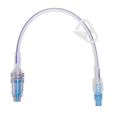 Maxplus Clear IV Extension Set Without Filter, Male Spin Lock Connector - Image 1
